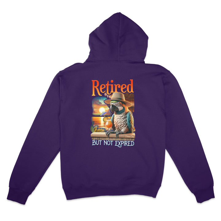 Retired But Not Expired Parrot Hoodie