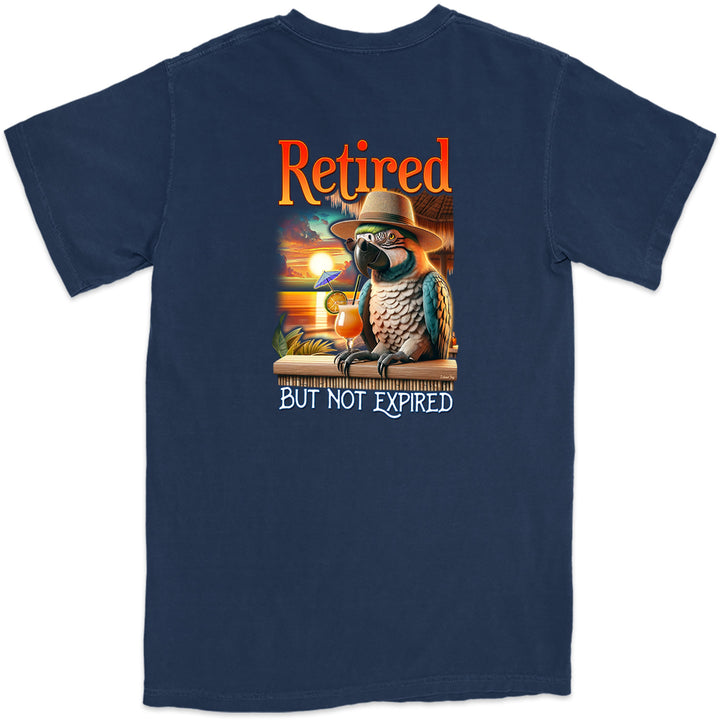 Retired But Not Expired Parrot T-Shirt