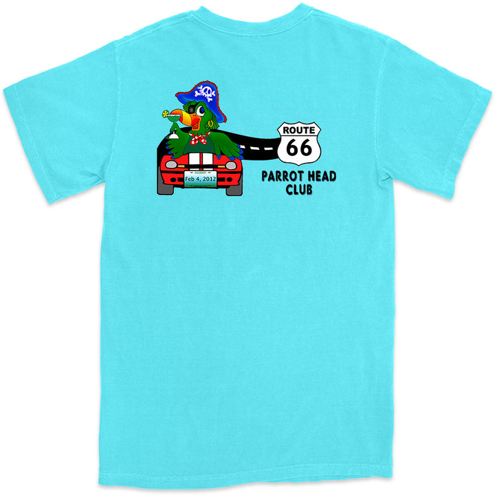 Route 66 Parrot Head Club T-Shirt Lagoon Blue