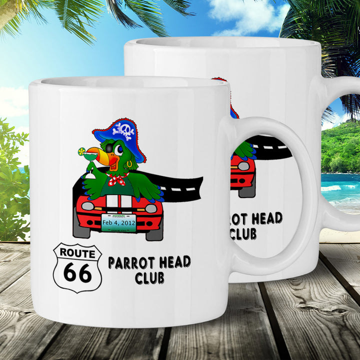 Route 66 Parrot Head Club 11oz Ceramic Mug