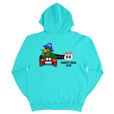 Route 66 Parrot Head Club Soft Style Pullover Hoodie Scuba Blue