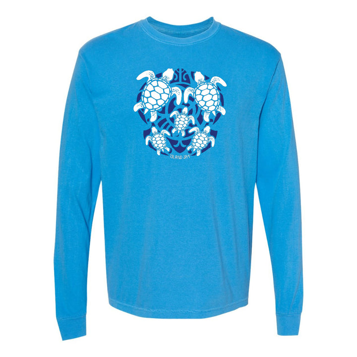 Sea Turtle Mosaic Long Sleeve Shirt