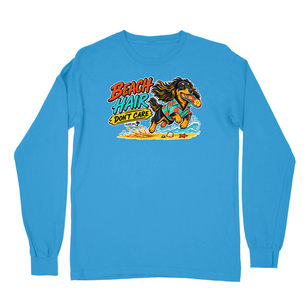 Beach Hair Don't Care Dog Long Sleeve Shirt