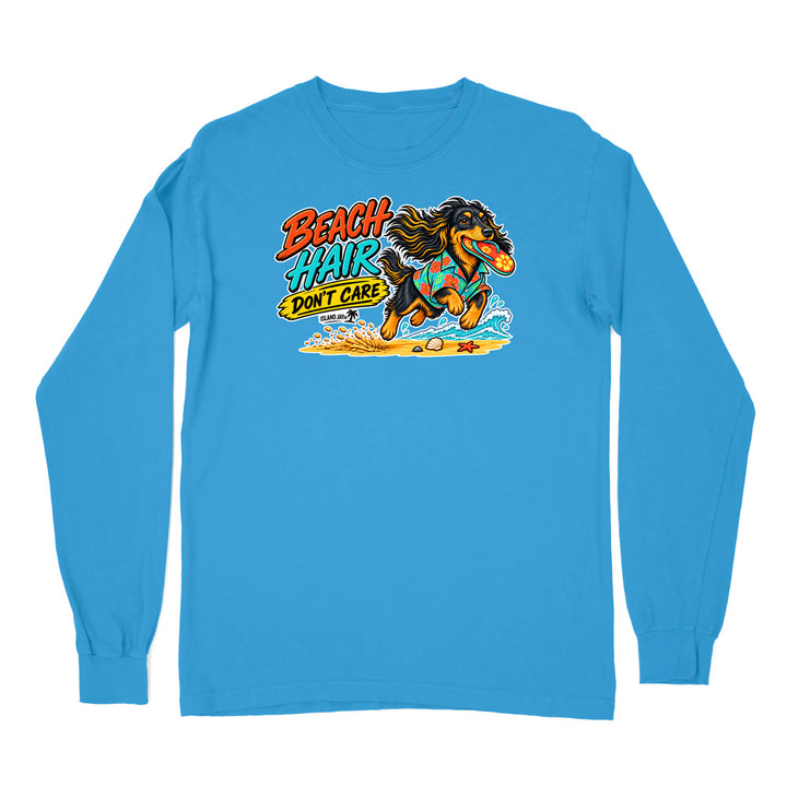 Beach Hair Don't Care Dog Long Sleeve Shirt