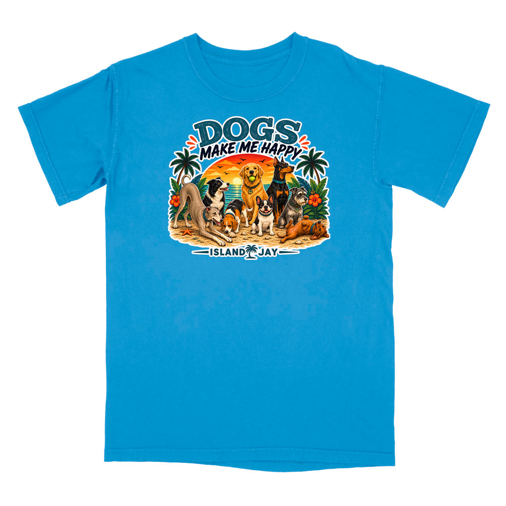 Dogs Make Me Happy T-Shirt