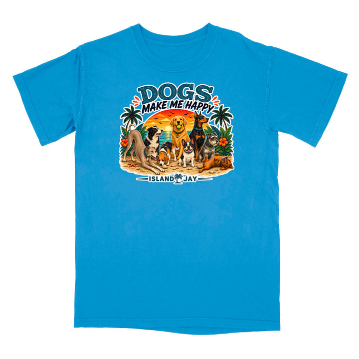 Dogs Make Me Happy T-Shirt