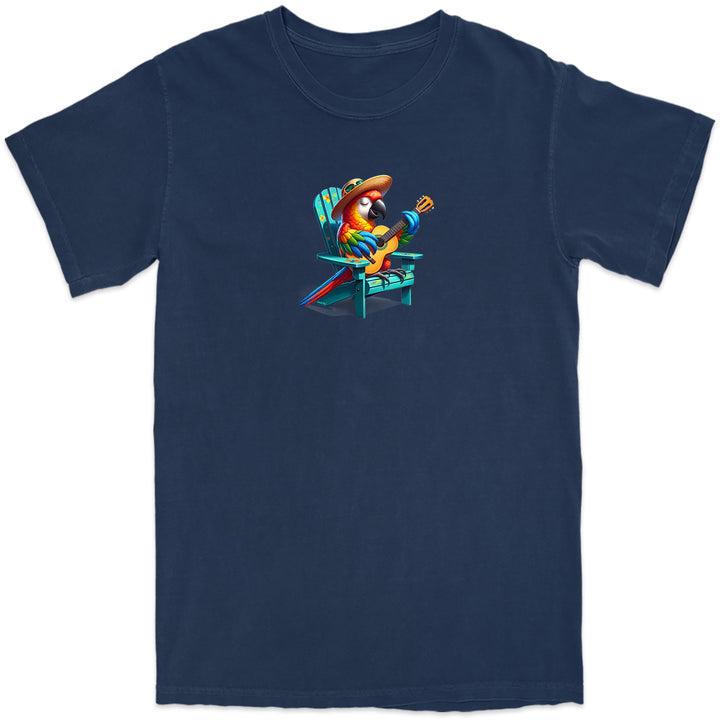 Mens Rumba The Parrot T-Shirt Navy