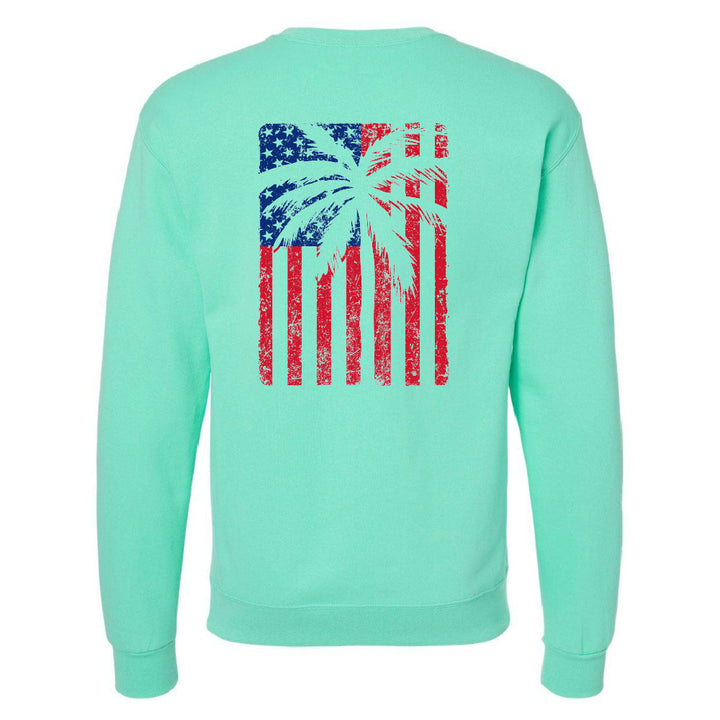 USA Flag with Palm Sweatshirt