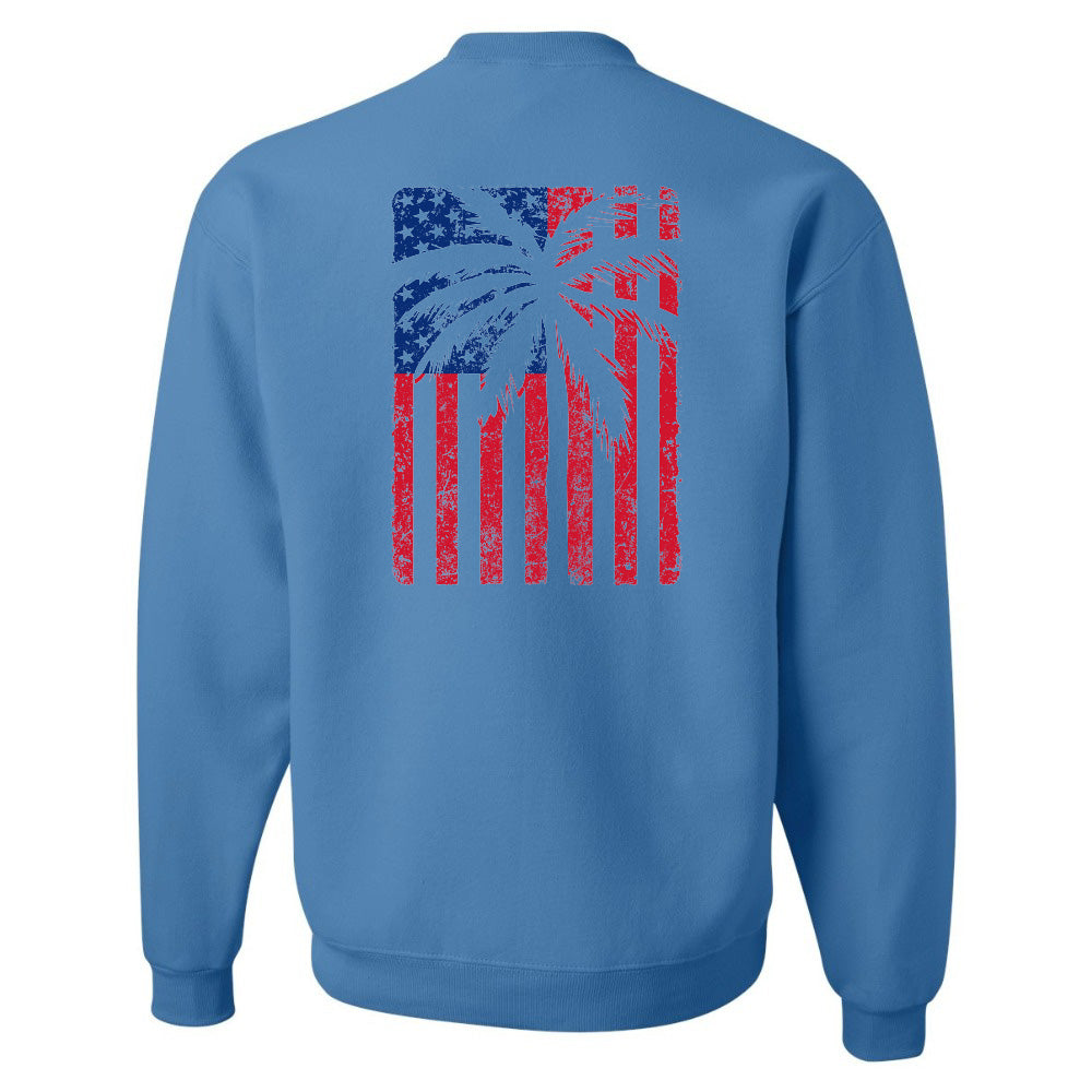 USA Flag with Palm Sweatshirt