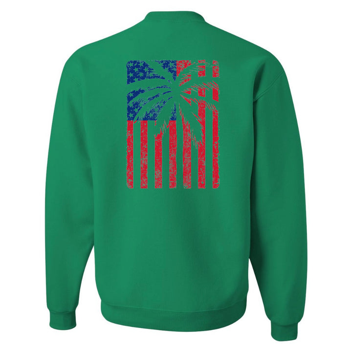 USA Flag with Palm Sweatshirt