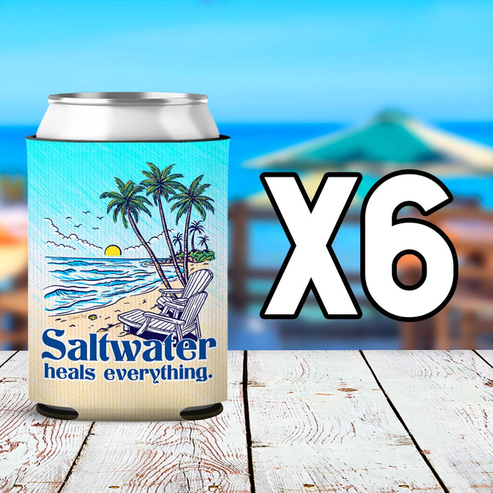 Saltwater Heals Everything Can Cooler Sleeve