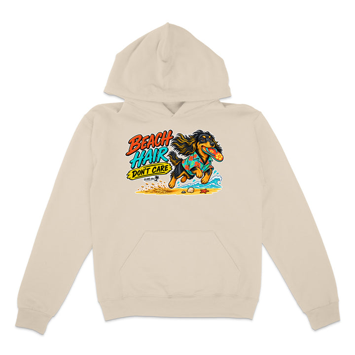 Beach Hair Don't Care Dog Hoodie