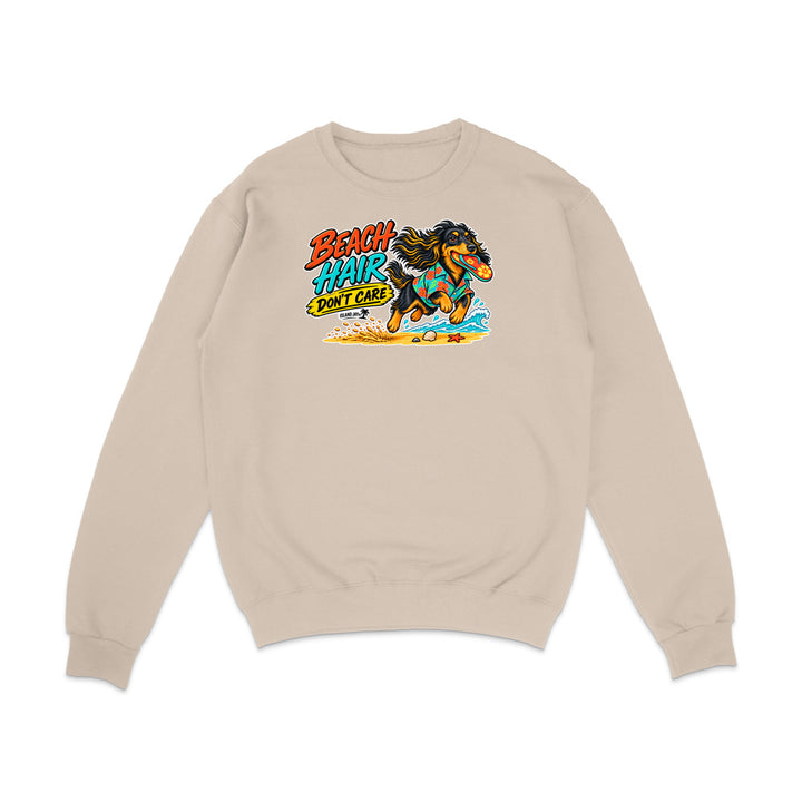 Beach Hair Don't Care Dog Sweatshirt