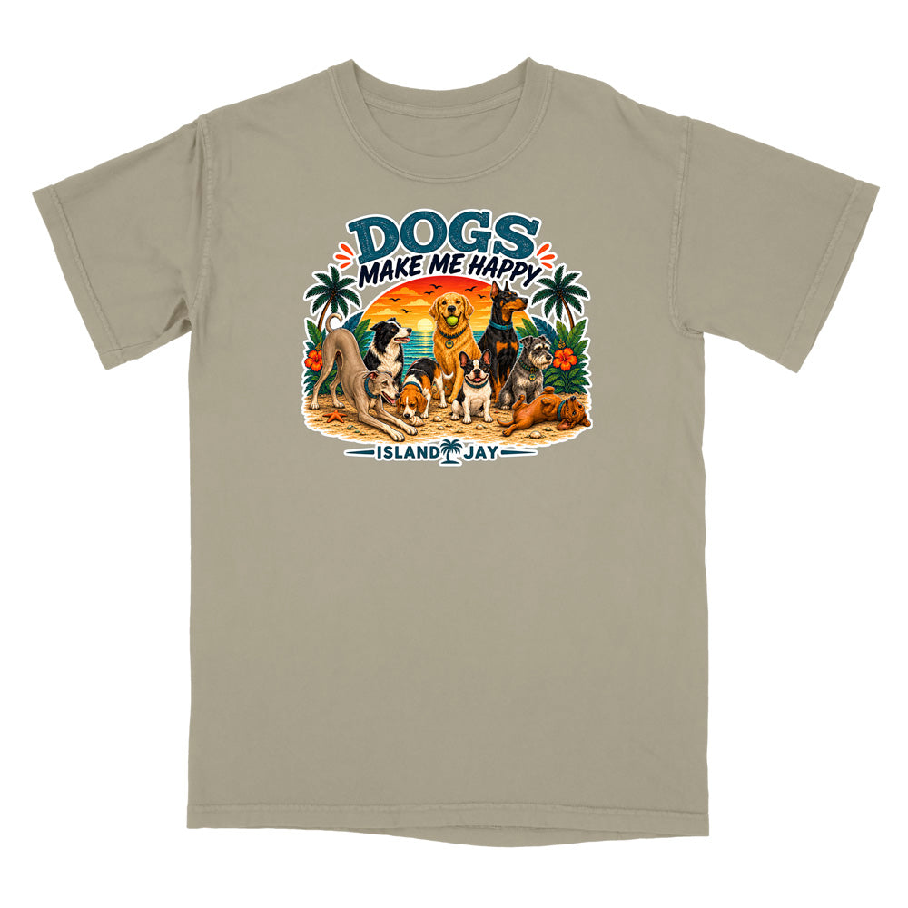 Dogs Make Me Happy T-Shirt