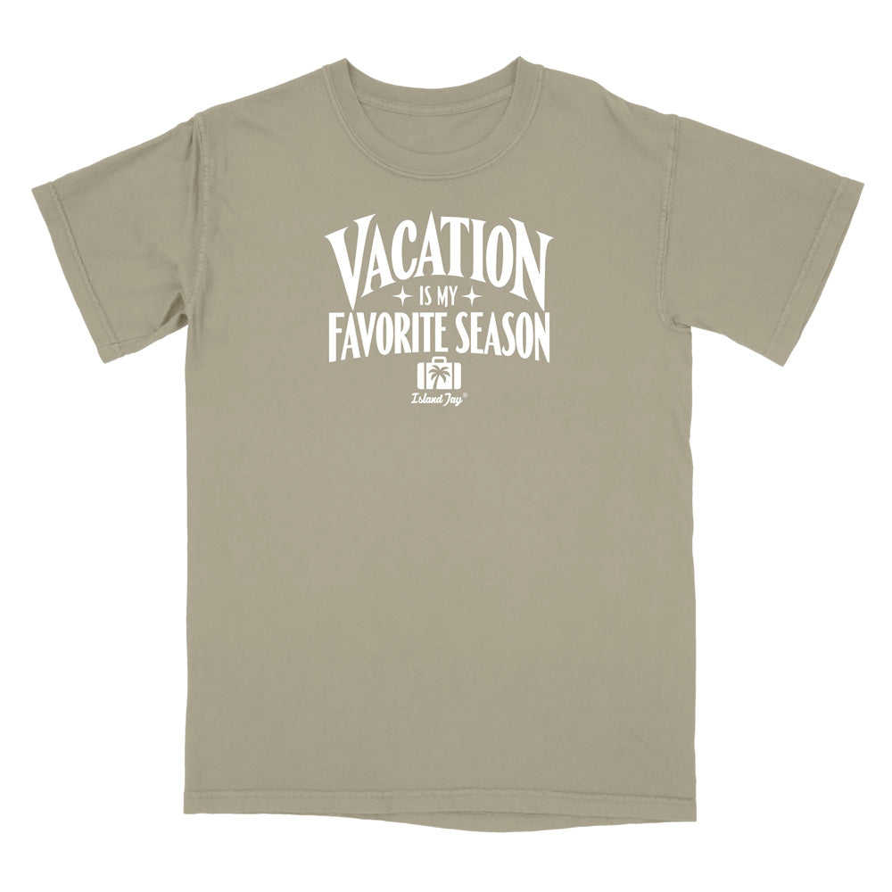 Black t-shirt with white text on a white background