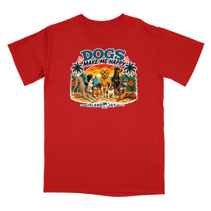 Dogs Make Me Happy T-Shirt