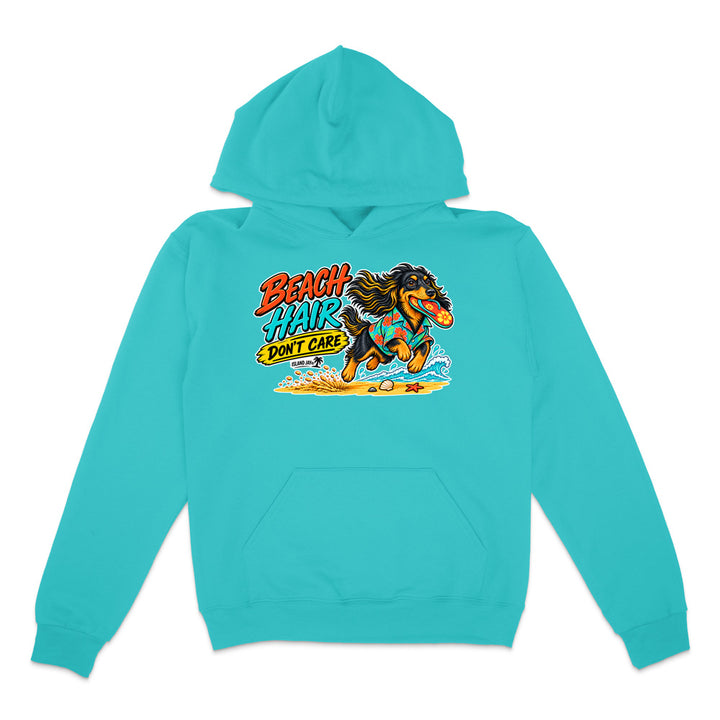 Beach Hair Don't Care Dog Hoodie