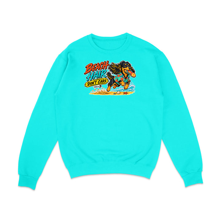 Beach Hair Don't Care Dog Sweatshirt