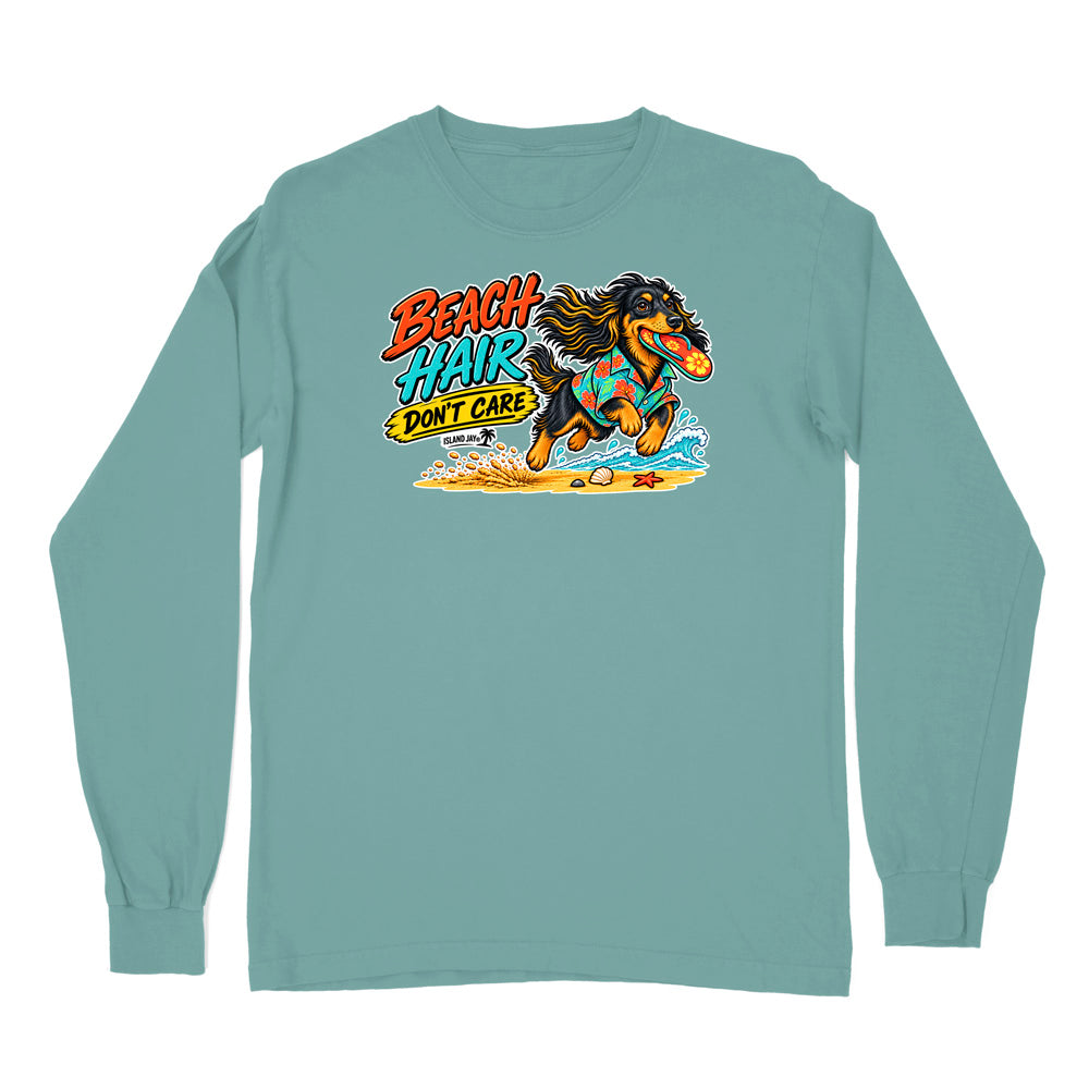 Beach Hair Don't Care Dog Long Sleeve Shirt