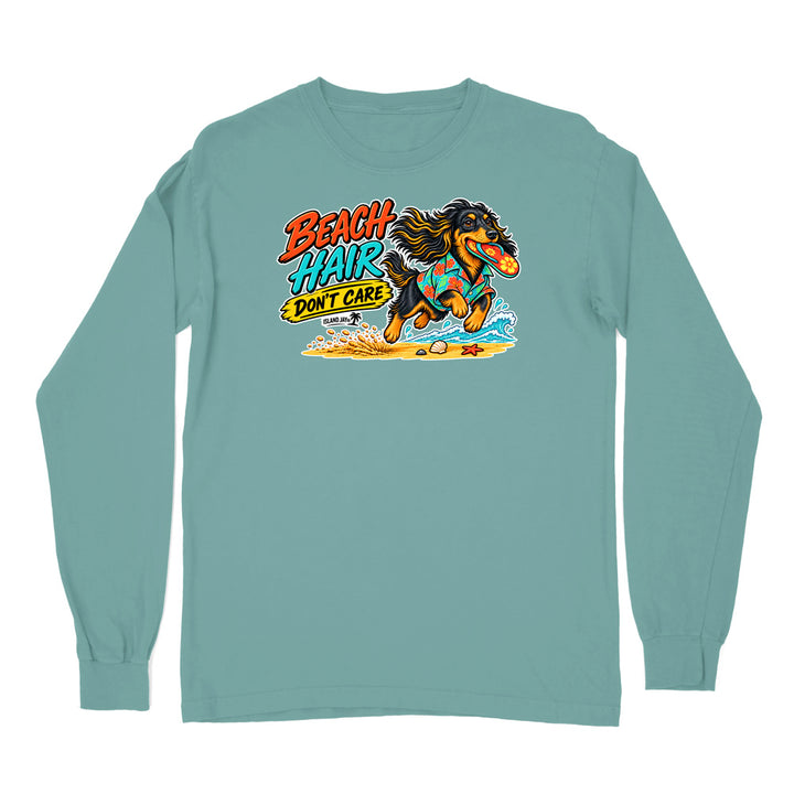 Beach Hair Don't Care Dog Long Sleeve Shirt
