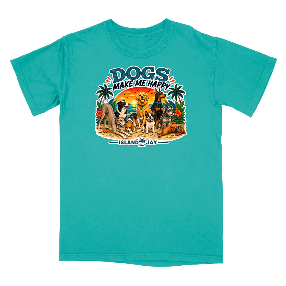 Dogs Make Me Happy T-Shirt