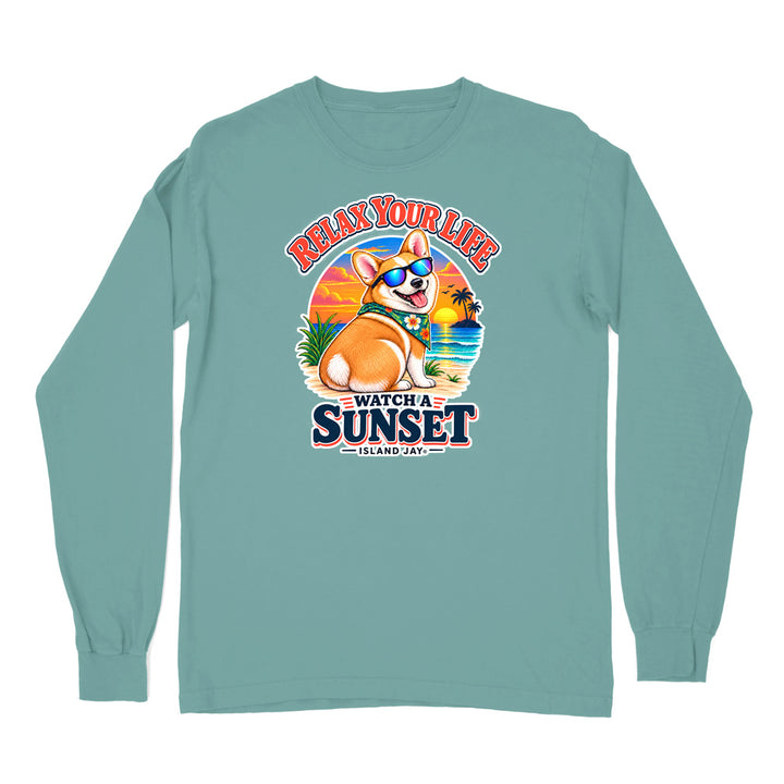 Relax Your Life Watch a Sunset Long Sleeve Shirt