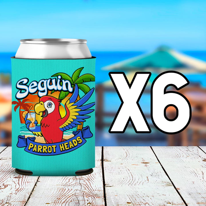 Seguin Parrot Head Club Neoprene Can Cooler 6 Pack
