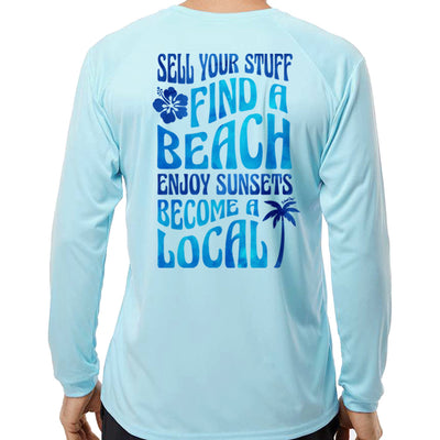 Sell Your Stuff & Become A Local UV Performance Long Sleeve Shirt Ice Blue