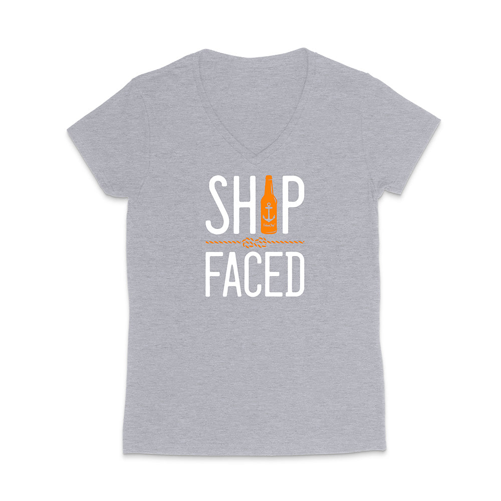 Ship Faced V-Neck T-Shirt