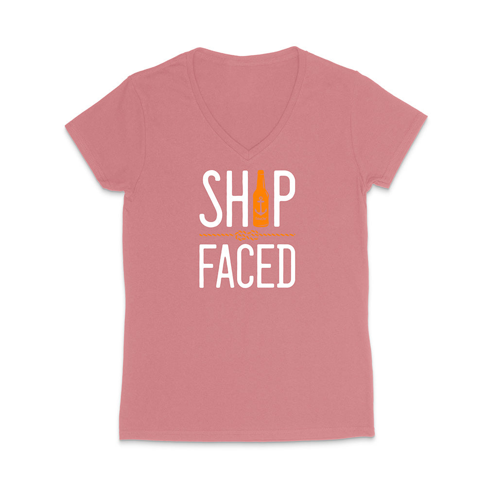 Ship Faced V-Neck T-Shirt