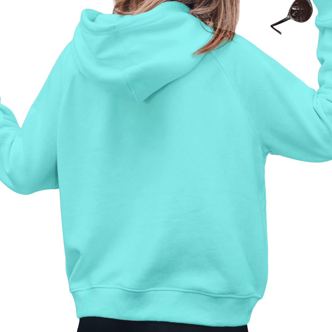 The Beach Is My Happy Place Tropical Getaway Soft Style Pullover Hoodie Cool Mint