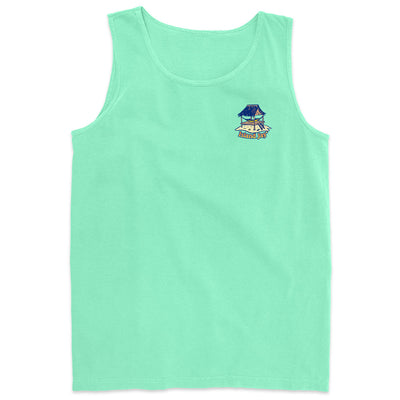Somewhere There Is An Island Tank Top Island Reef Green