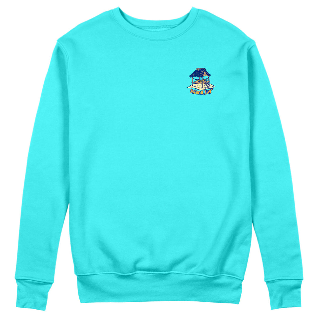 Somewhere There Is An Island Soft Style Sweatshirt Front 
