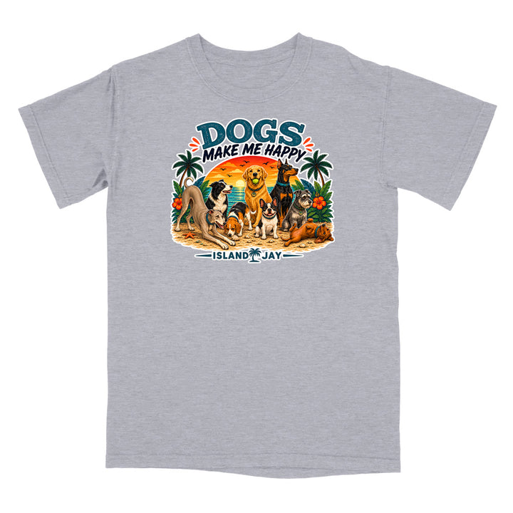 Dogs Make Me Happy T-Shirt