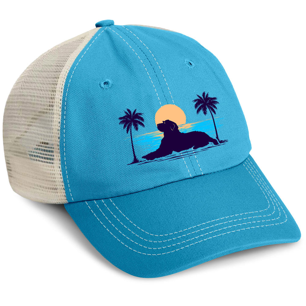 Sunset Beach Dog Mesh Hats