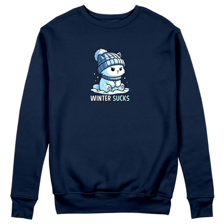 Chilly Kitty Soft Style Sweatshirt Navy