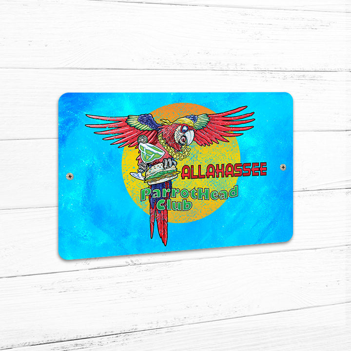Tallahassee Parrot Head Club 8" x 12" Beach Sign