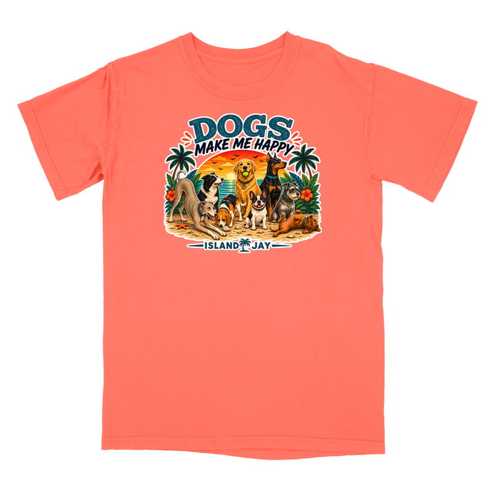 Dogs Make Me Happy T-Shirt