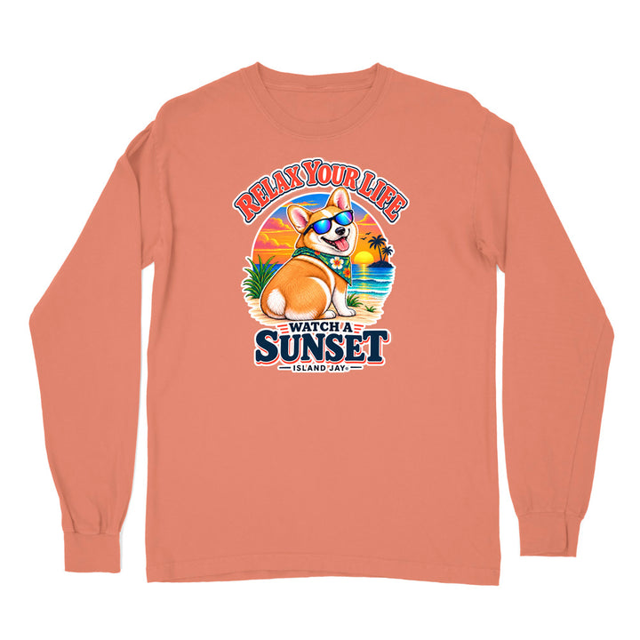 Relax Your Life Watch a Sunset Long Sleeve Shirt