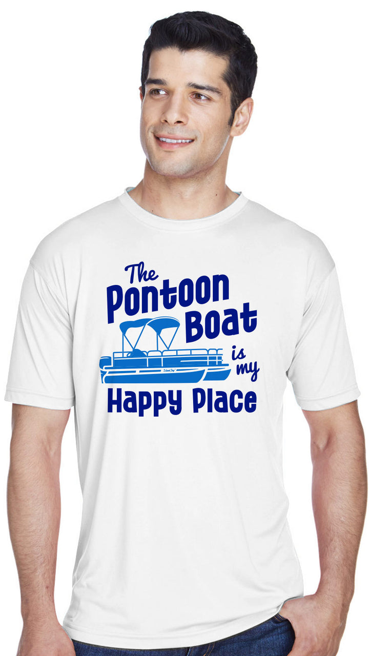 Pontoon Boat UV Performance Shirt White