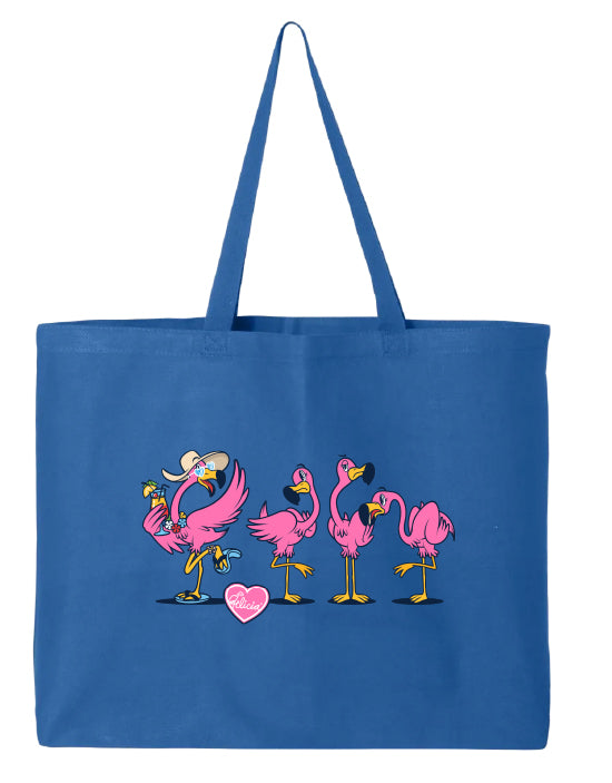 Felicia The Flamingo Be Your Own Flamingo Beach Tote Bag