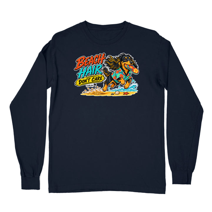 Beach Hair Don't Care Dog Long Sleeve Shirt