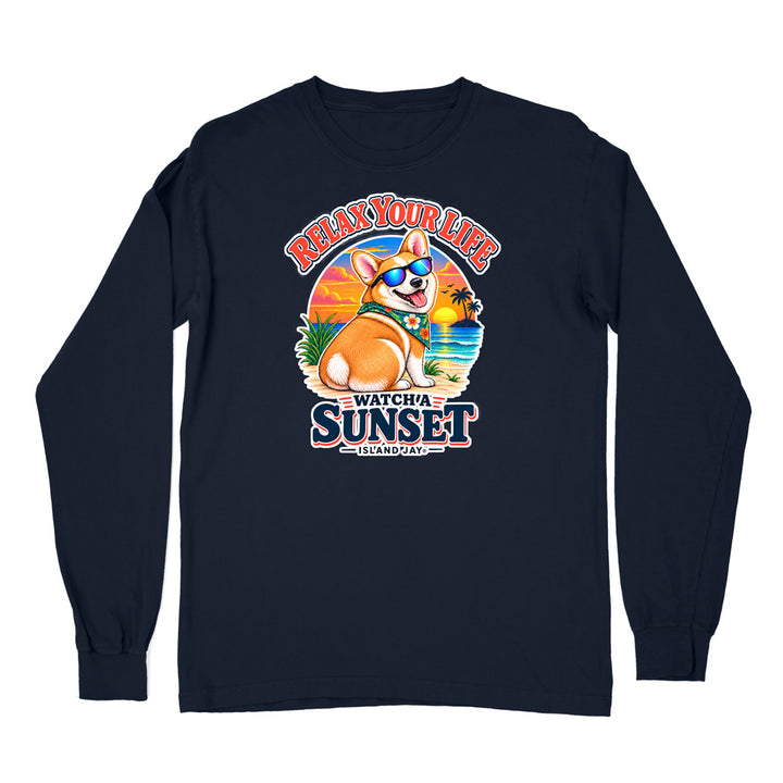 Relax Your Life Watch a Sunset Long Sleeve Shirt
