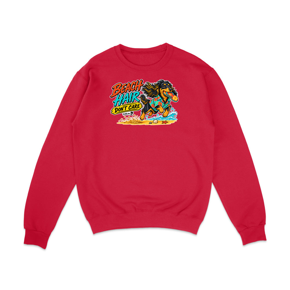 Beach Hair Don't Care Dog Sweatshirt