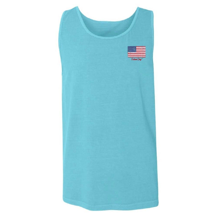 USA Flag & Palms Tank Top