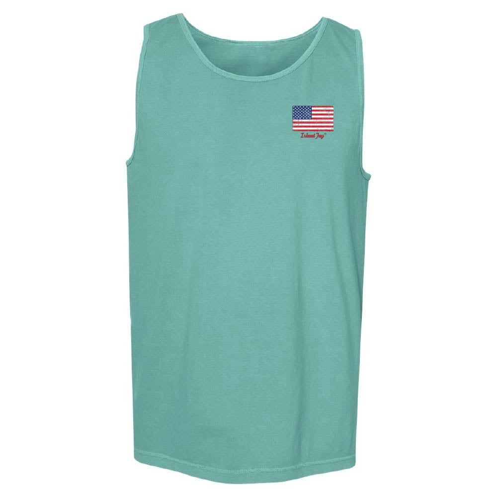 USA Flag & Palms Tank Top