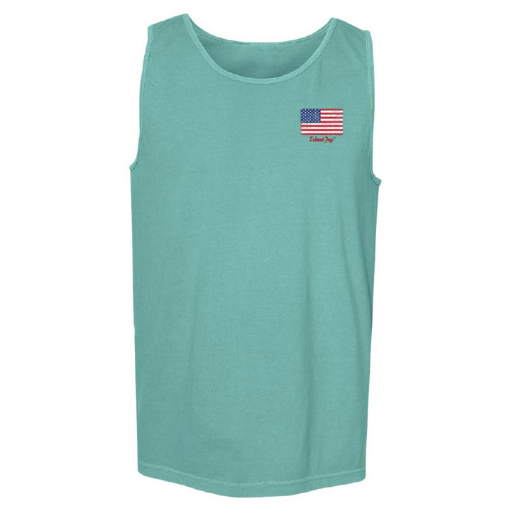 USA Flag & Palms Tank Top