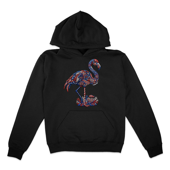 Black hoodie with skull design and 'Unknown Tattoo Co.' text on a white background
