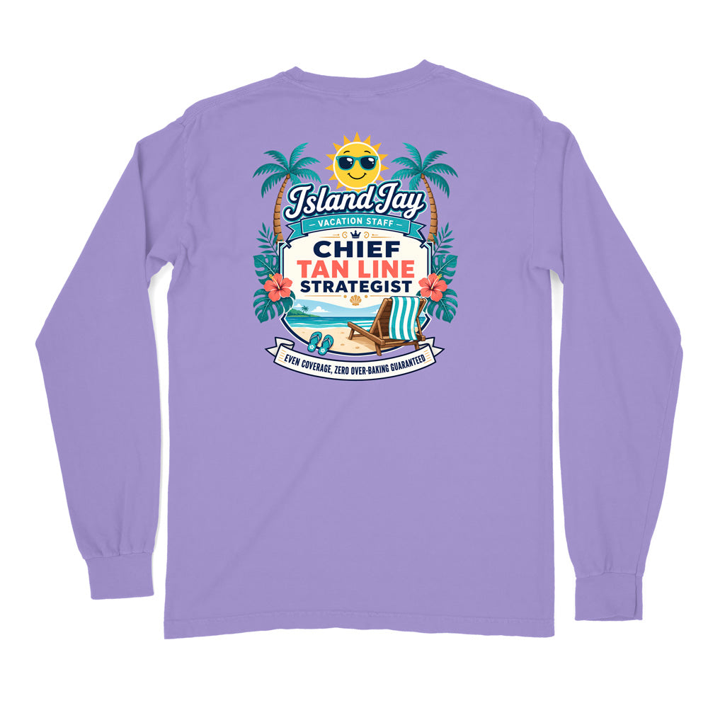 Chief Tanline Strategist Long Sleeve Shirt