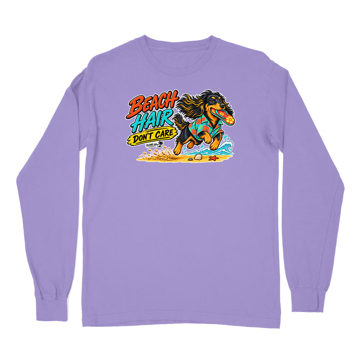 Beach Hair Don't Care Dog Long Sleeve Shirt